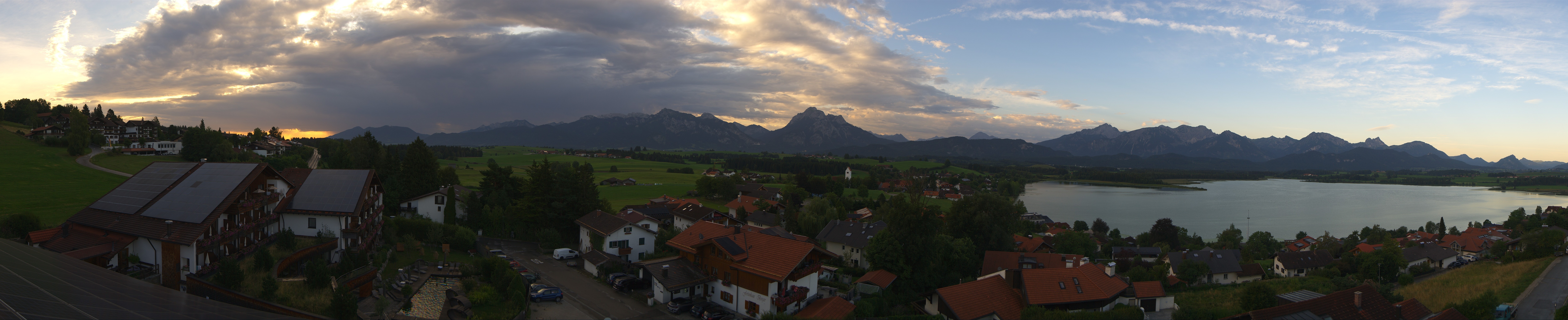 Archiv Foto Webcam Hopfensee - Blick Richtung Schloss Neuschwanstein