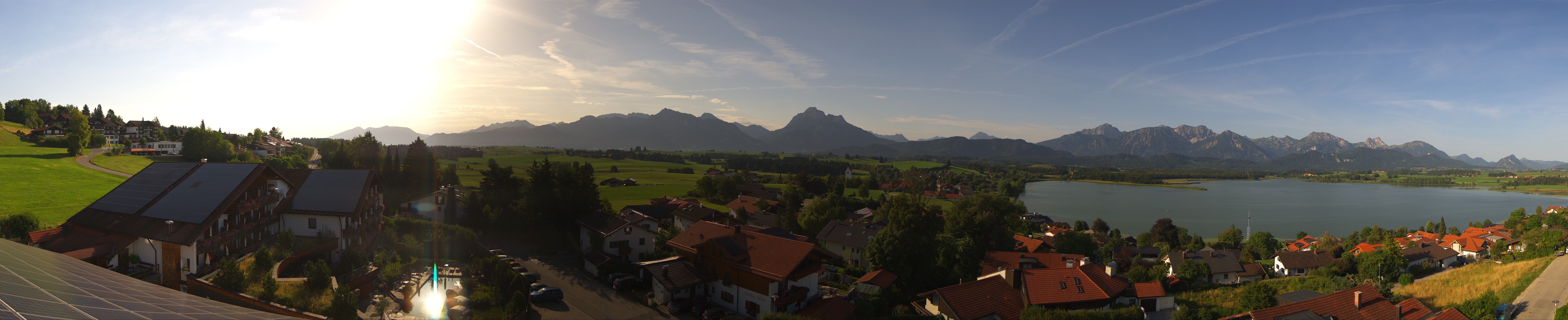 Archiv Foto Webcam Hopfensee - Blick Richtung Schloss Neuschwanstein