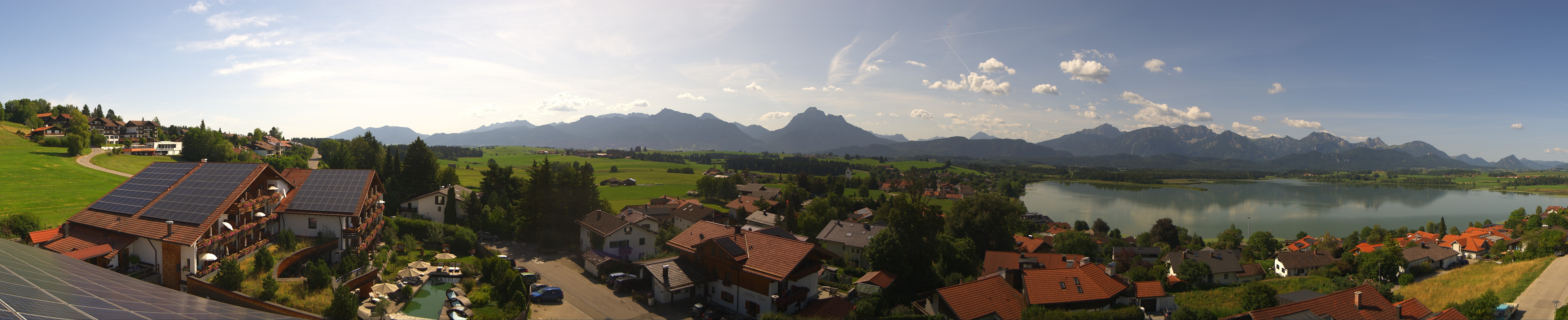 Archiv Foto Webcam Hopfensee - Blick Richtung Schloss Neuschwanstein