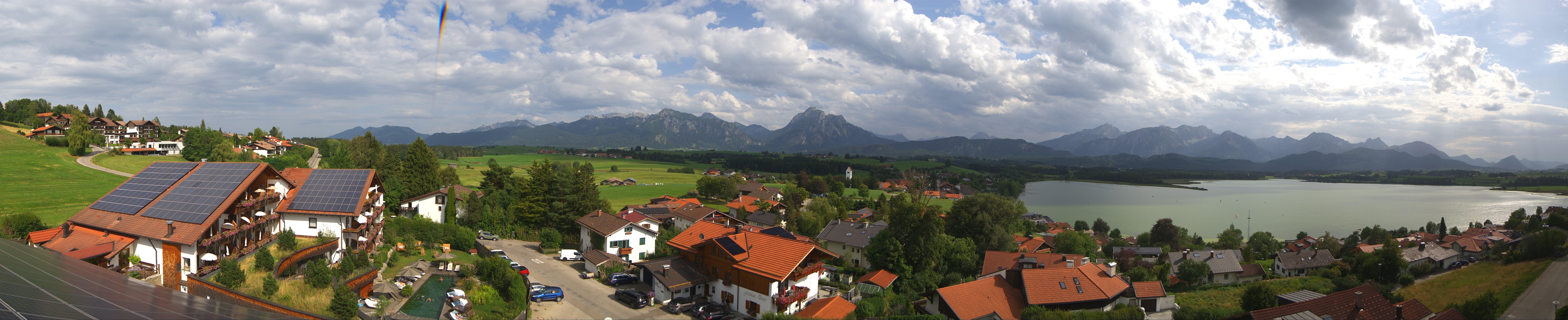 Archiv Foto Webcam Hopfensee - Blick Richtung Schloss Neuschwanstein