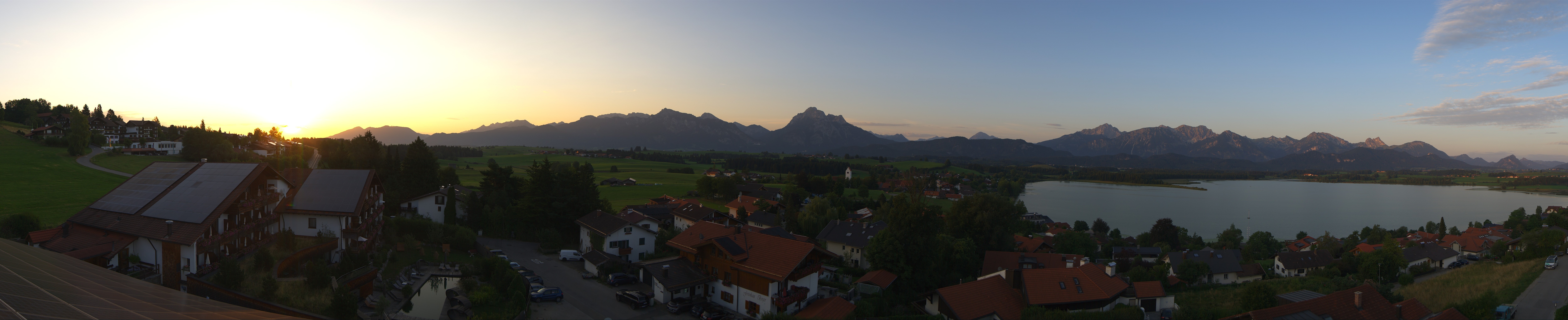 Archiv Foto Webcam Hopfensee - Blick Richtung Schloss Neuschwanstein