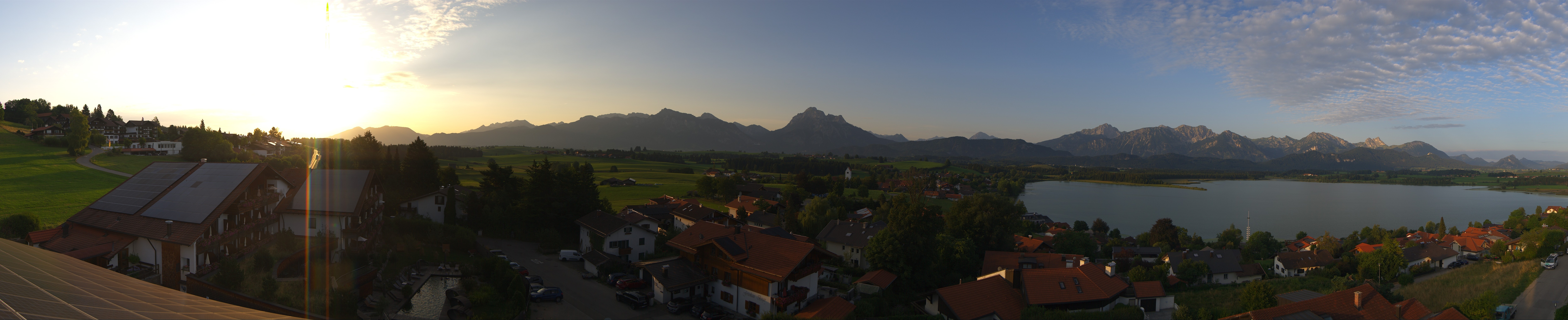 Archiv Foto Webcam Hopfensee - Blick Richtung Schloss Neuschwanstein