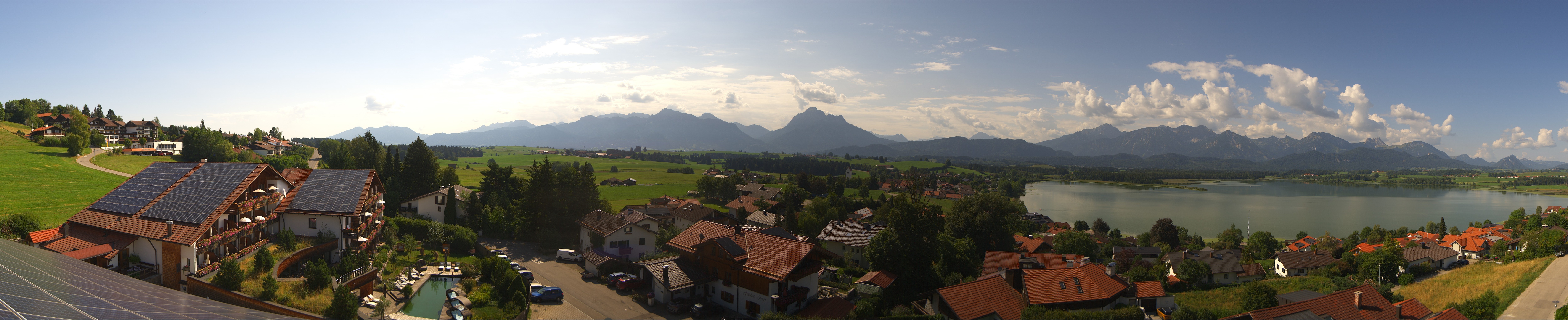 Archiv Foto Webcam Hopfensee - Blick Richtung Schloss Neuschwanstein