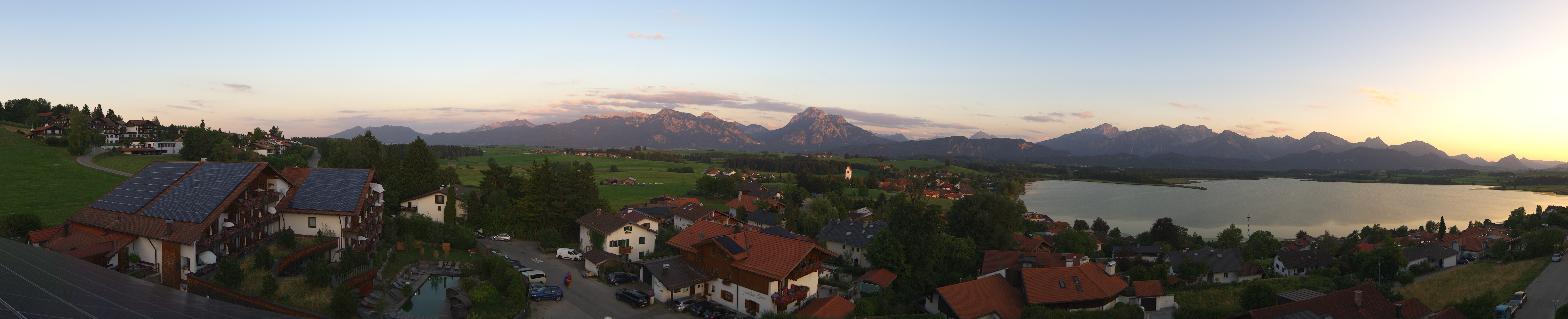 Archiv Foto Webcam Hopfensee - Blick Richtung Schloss Neuschwanstein