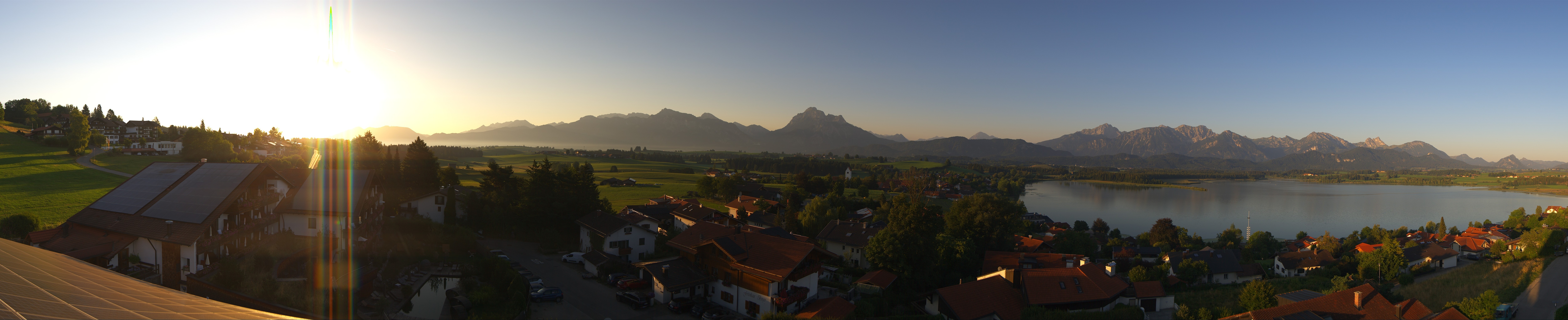 Archiv Foto Webcam Hopfensee - Blick Richtung Schloss Neuschwanstein