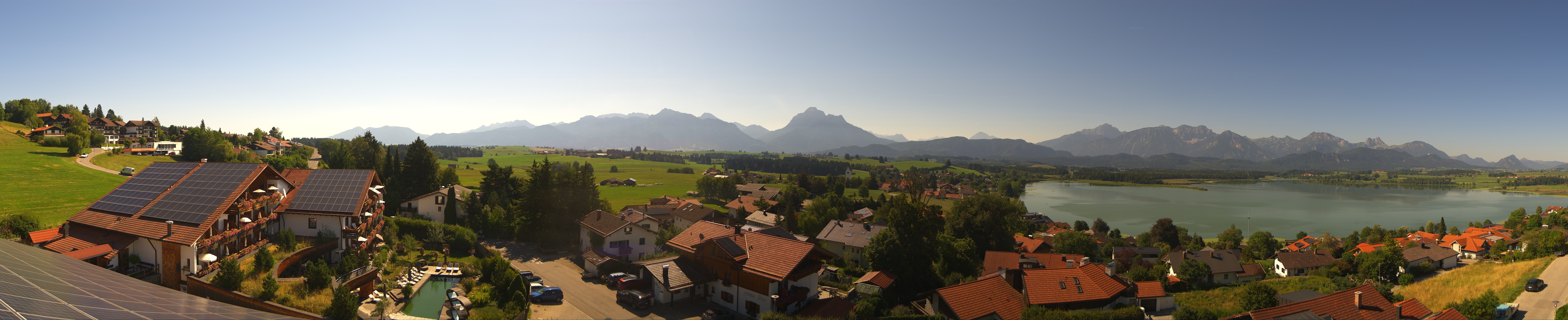 Archiv Foto Webcam Hopfensee - Blick Richtung Schloss Neuschwanstein