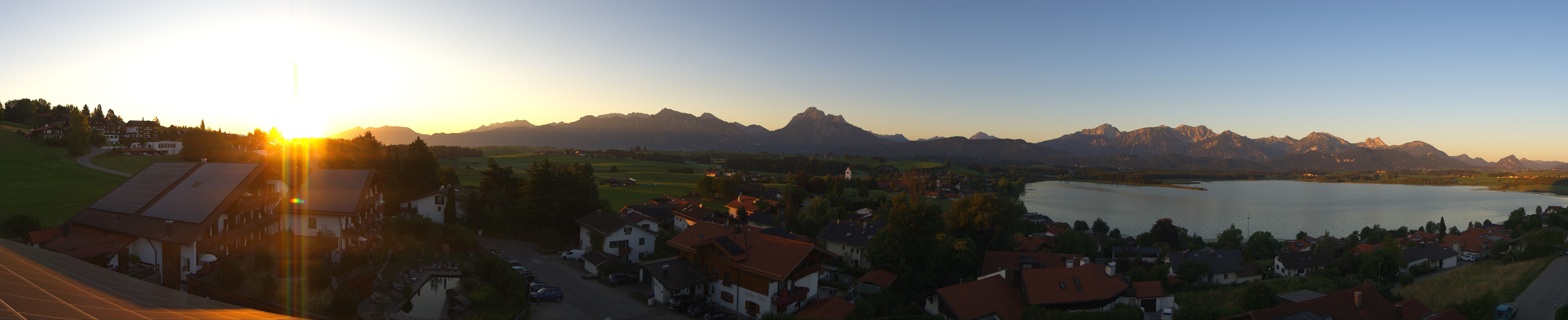 Archiv Foto Webcam Hopfensee - Blick Richtung Schloss Neuschwanstein