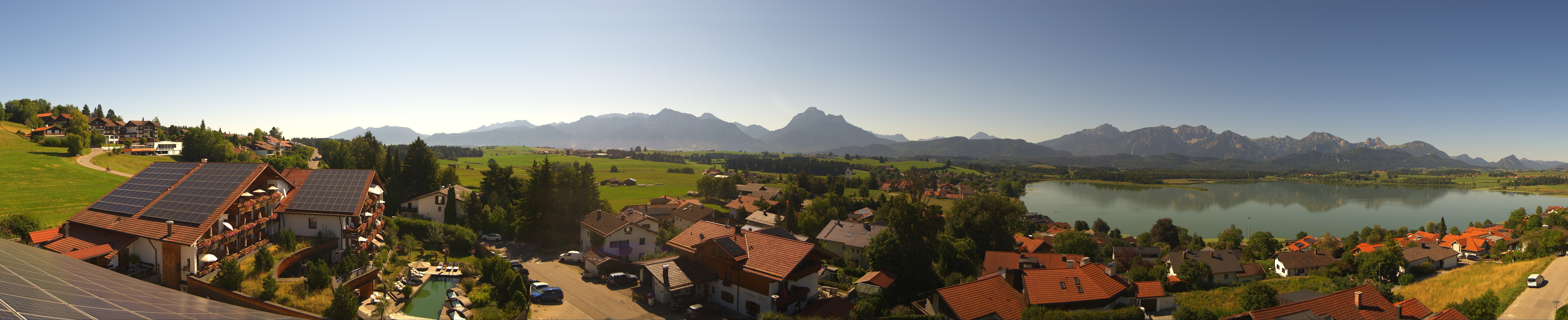 Archiv Foto Webcam Hopfensee - Blick Richtung Schloss Neuschwanstein