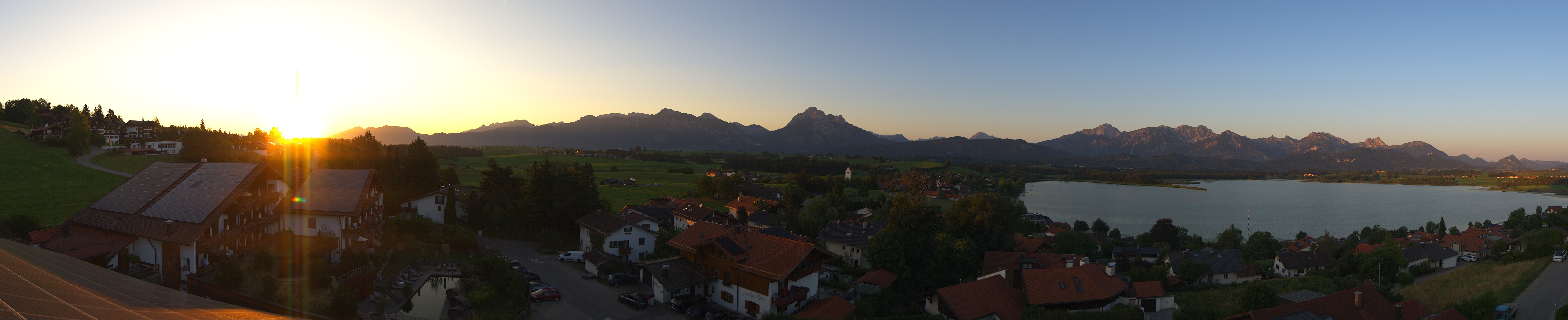 Archiv Foto Webcam Hopfensee - Blick Richtung Schloss Neuschwanstein