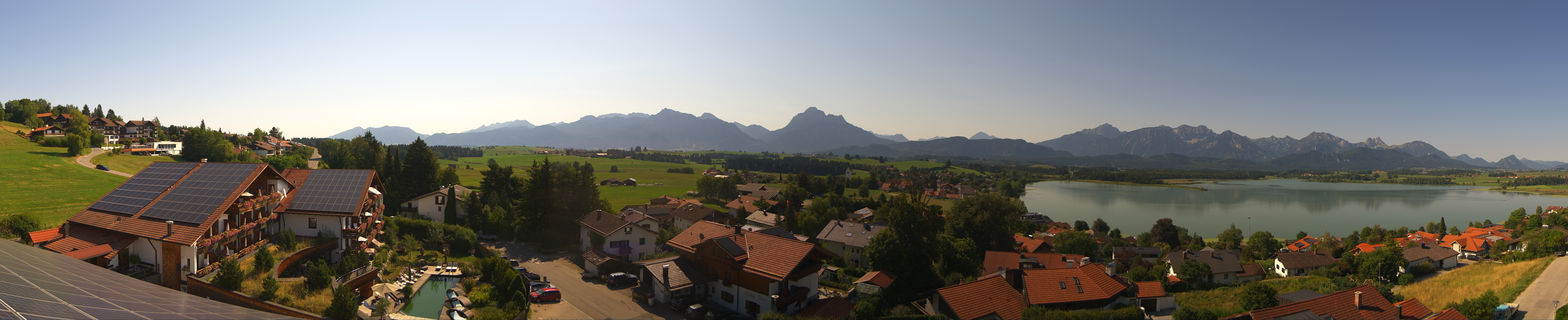 Archiv Foto Webcam Hopfensee - Blick Richtung Schloss Neuschwanstein