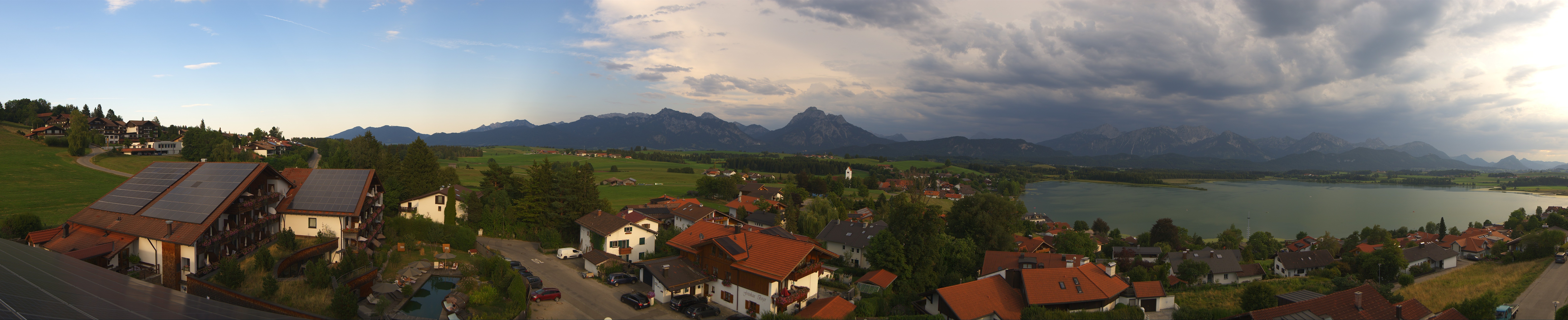 Archiv Foto Webcam Hopfensee - Blick Richtung Schloss Neuschwanstein