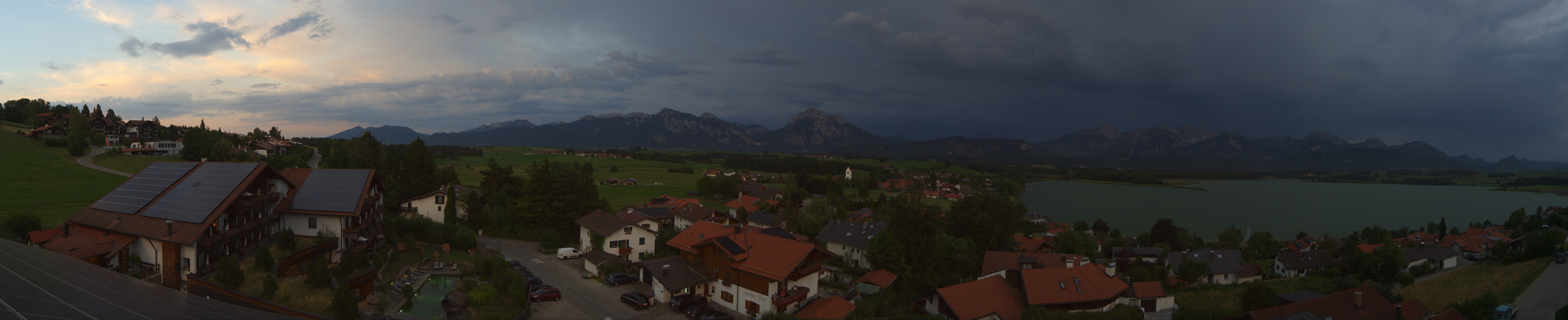 Archiv Foto Webcam Hopfensee - Blick Richtung Schloss Neuschwanstein