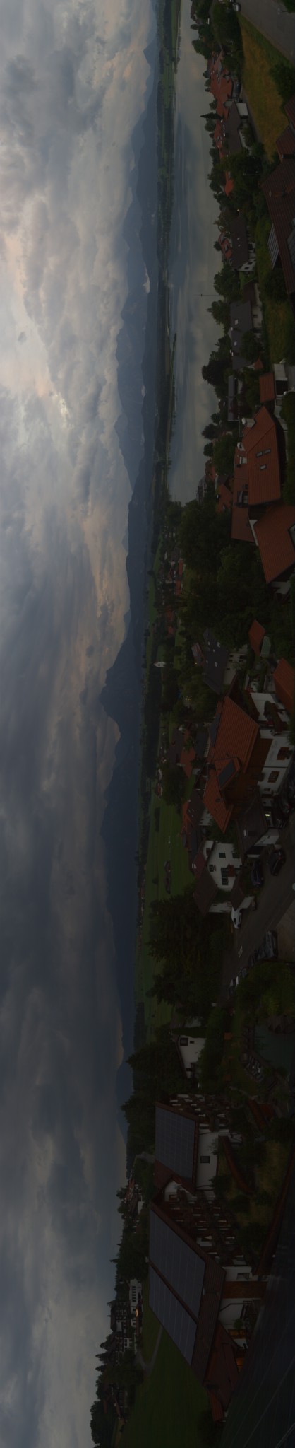 Archived image Webcam Hopfensee - View to Neuschwanstein Castle