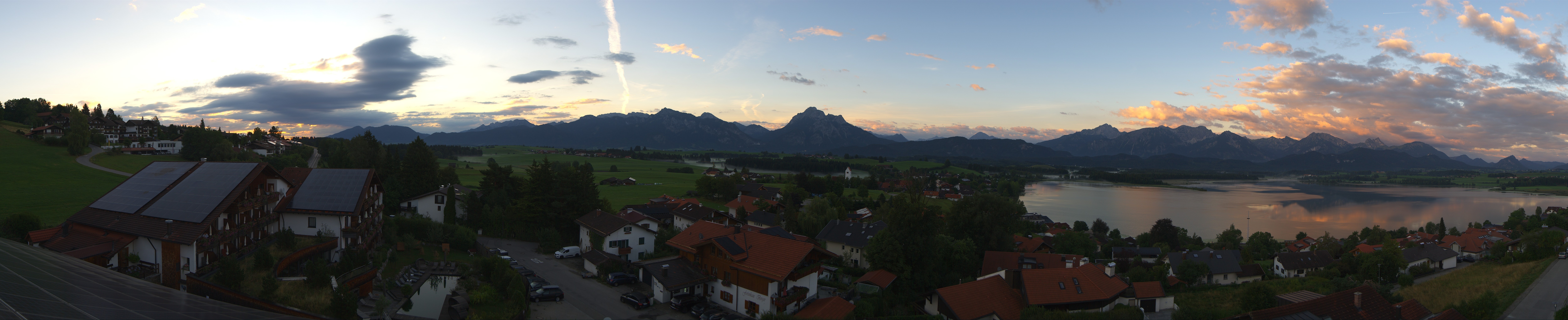 Archiv Foto Webcam Hopfensee - Blick Richtung Schloss Neuschwanstein