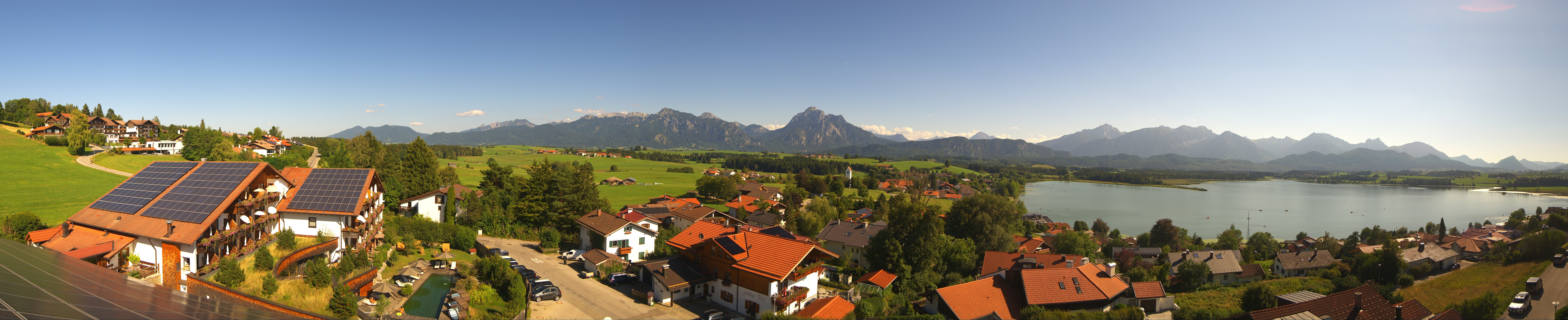Archiv Foto Webcam Hopfensee - Blick Richtung Schloss Neuschwanstein