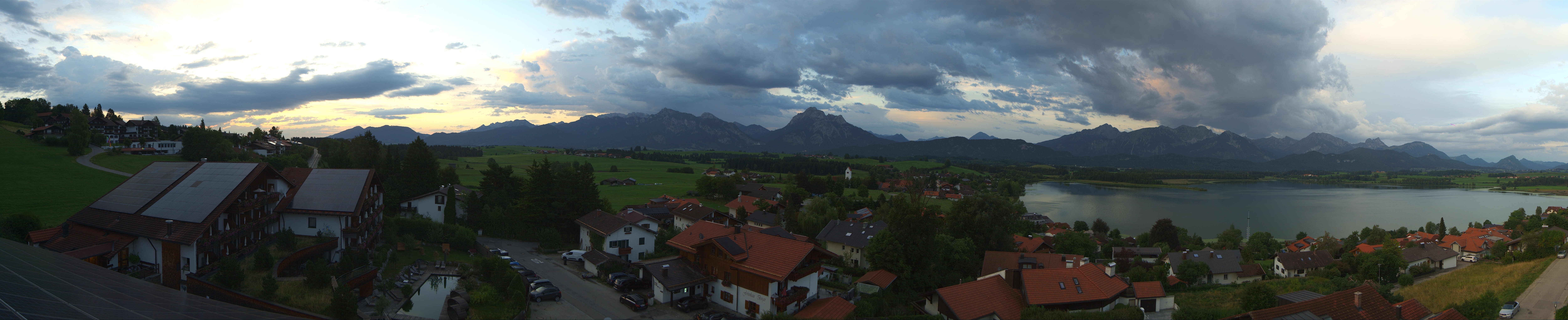 Archiv Foto Webcam Hopfensee - Blick Richtung Schloss Neuschwanstein