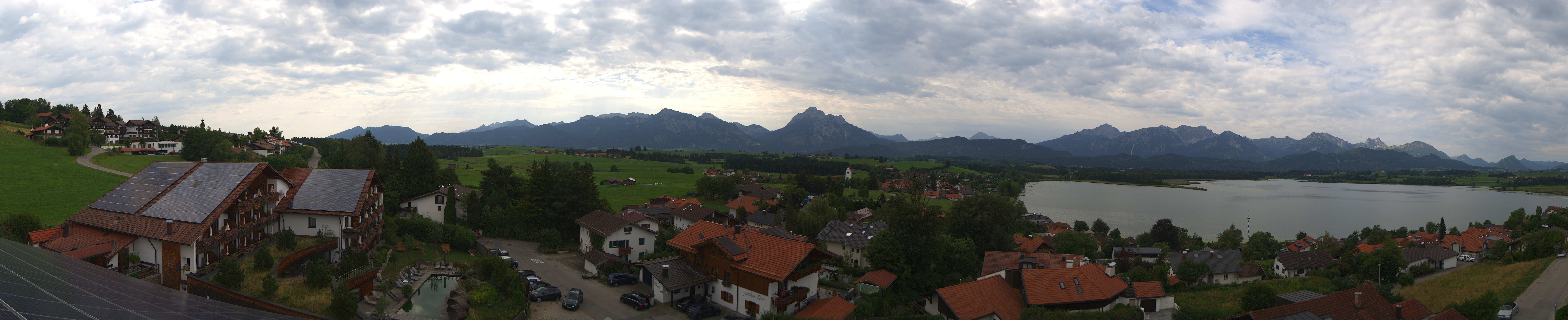 Archiv Foto Webcam Hopfensee - Blick Richtung Schloss Neuschwanstein