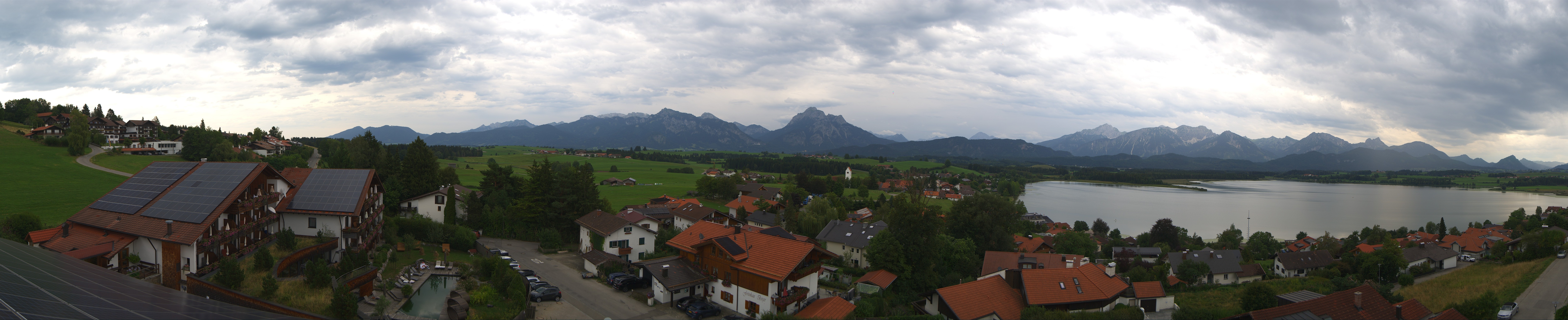 Archiv Foto Webcam Hopfensee - Blick Richtung Schloss Neuschwanstein