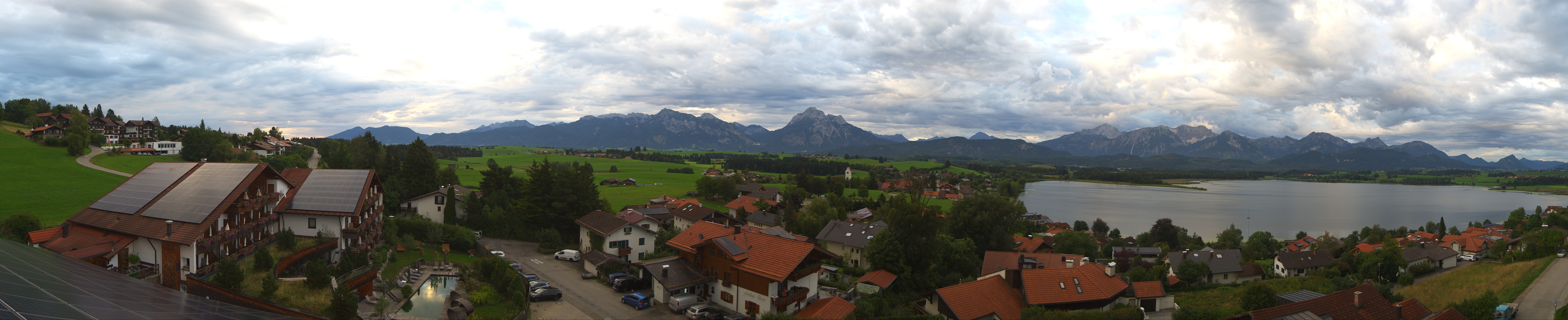 Archiv Foto Webcam Hopfensee - Blick Richtung Schloss Neuschwanstein
