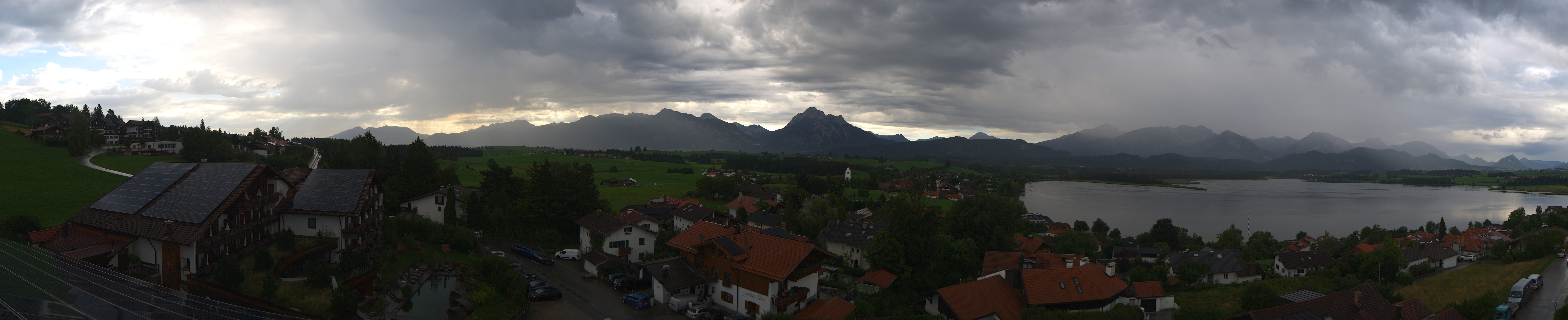 Archiv Foto Webcam Hopfensee - Blick Richtung Schloss Neuschwanstein