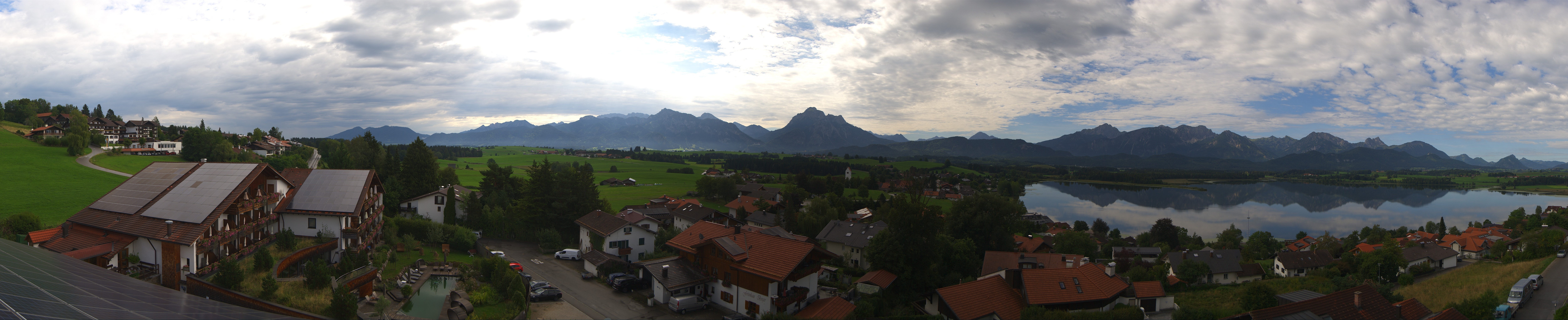 Archiv Foto Webcam Hopfensee - Blick Richtung Schloss Neuschwanstein