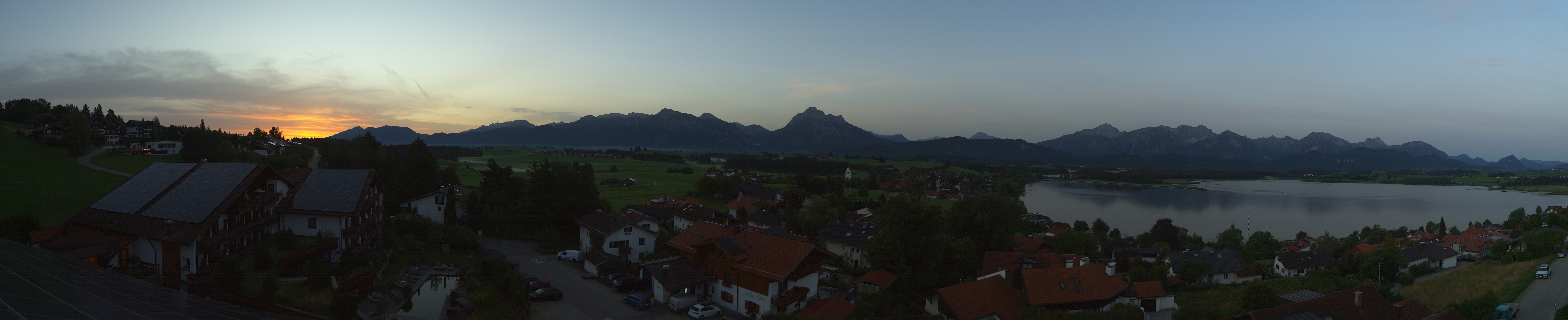 Archiv Foto Webcam Hopfensee - Blick Richtung Schloss Neuschwanstein