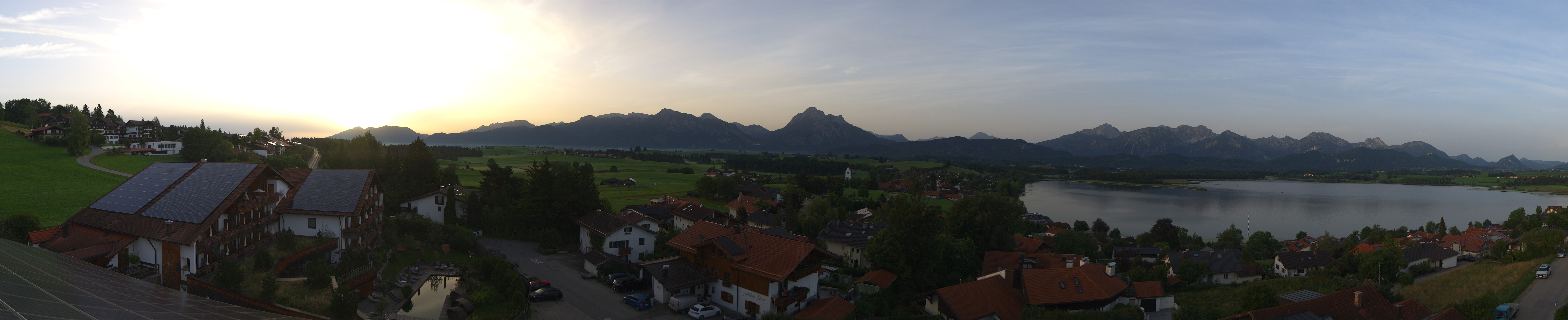 Archiv Foto Webcam Hopfensee - Blick Richtung Schloss Neuschwanstein
