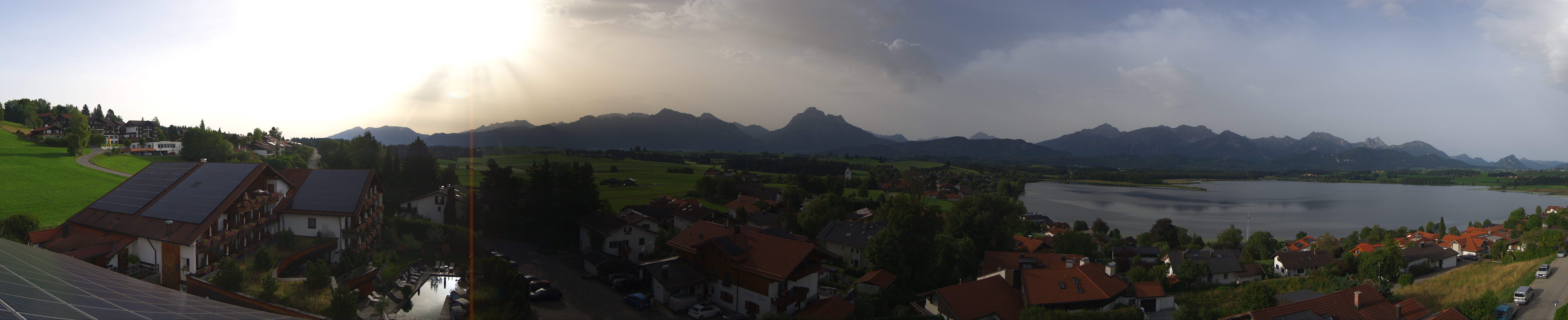 Archiv Foto Webcam Hopfensee - Blick Richtung Schloss Neuschwanstein