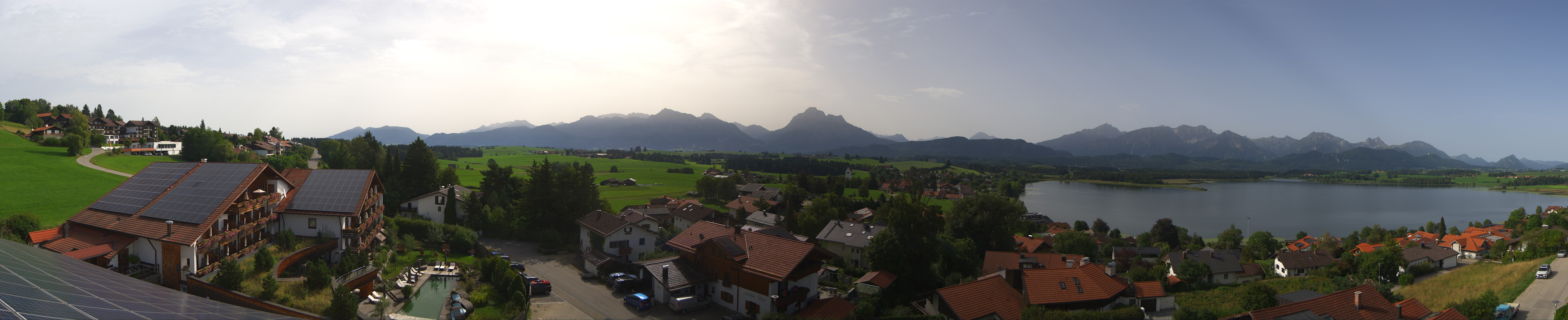 Archiv Foto Webcam Hopfensee - Blick Richtung Schloss Neuschwanstein