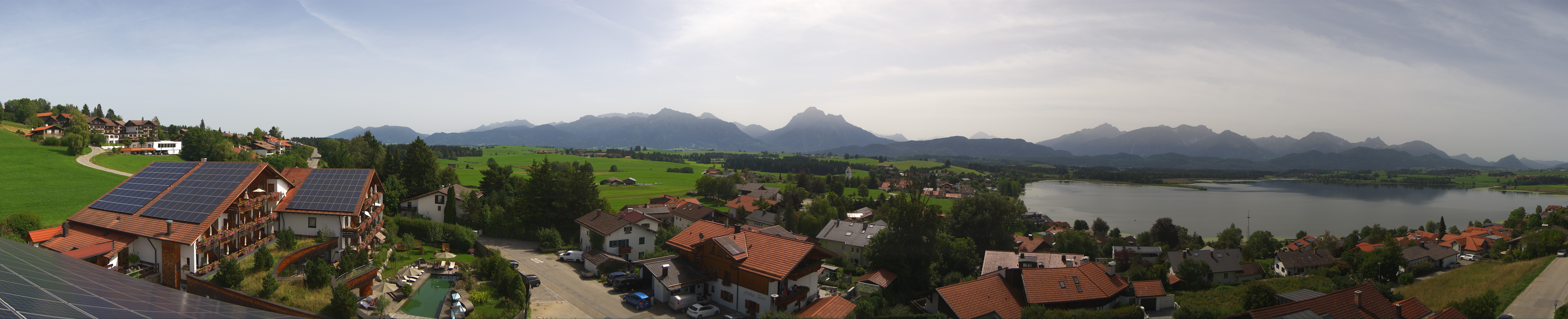 Archiv Foto Webcam Hopfensee - Blick Richtung Schloss Neuschwanstein