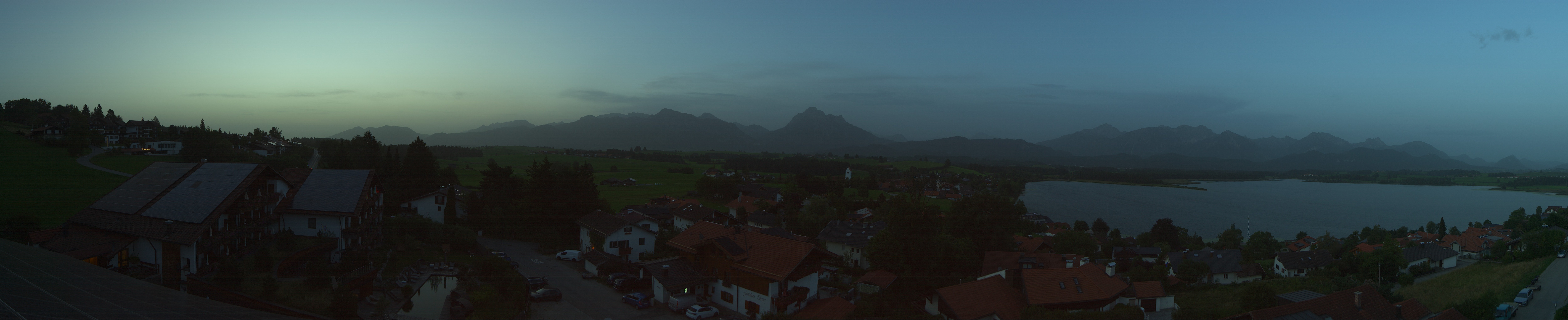 Archiv Foto Webcam Hopfensee - Blick Richtung Schloss Neuschwanstein