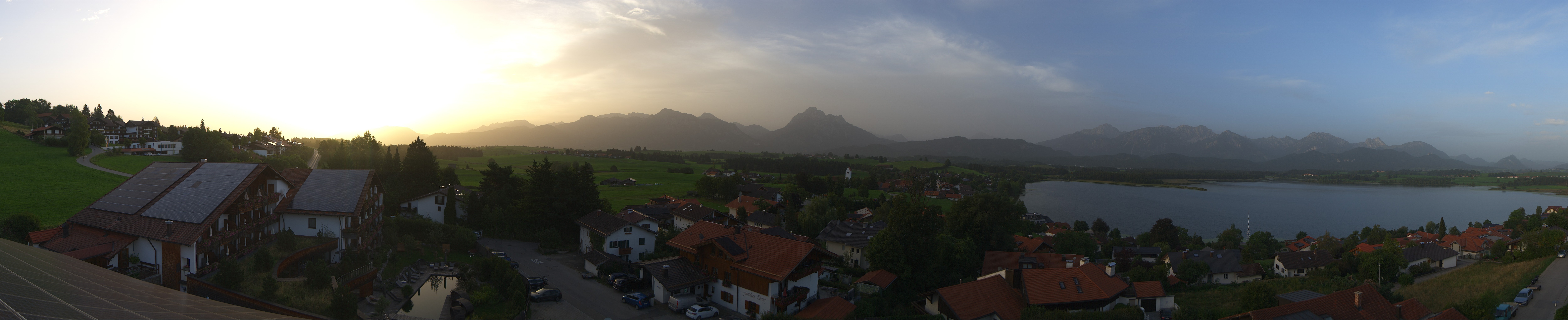 Archiv Foto Webcam Hopfensee - Blick Richtung Schloss Neuschwanstein