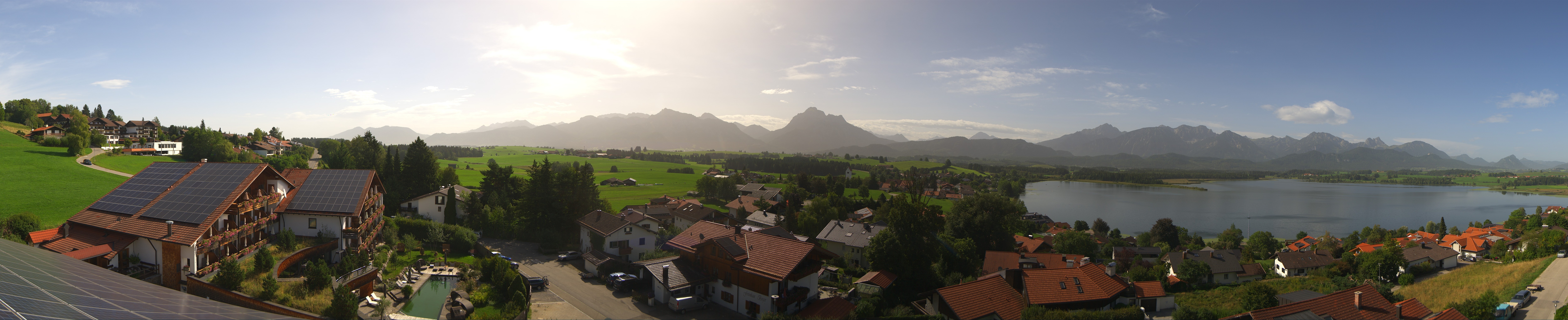 Archiv Foto Webcam Hopfensee - Blick Richtung Schloss Neuschwanstein