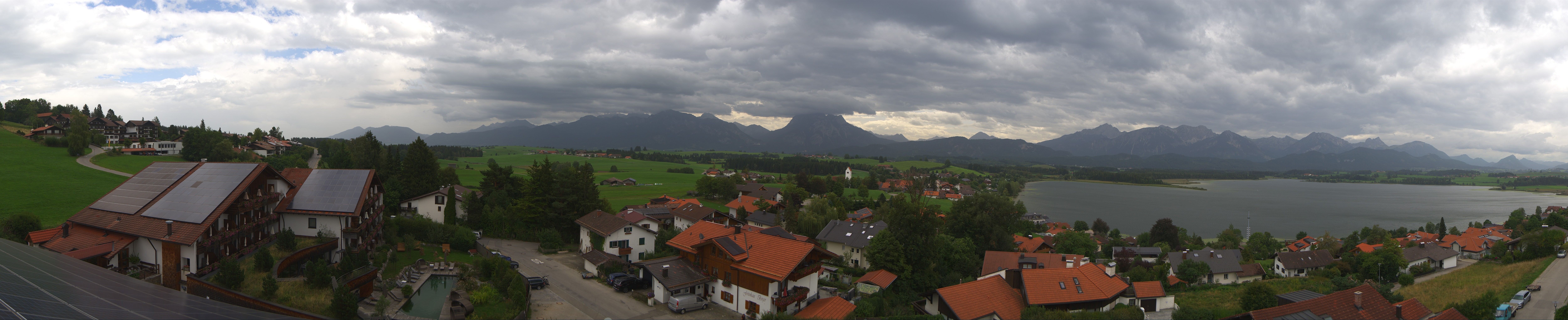 Archiv Foto Webcam Hopfensee - Blick Richtung Schloss Neuschwanstein