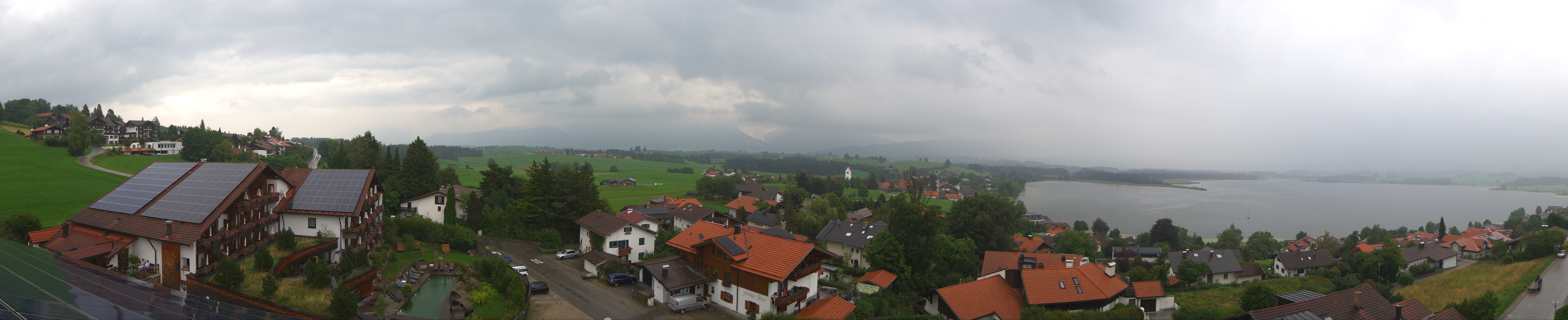 Archiv Foto Webcam Hopfensee - Blick Richtung Schloss Neuschwanstein