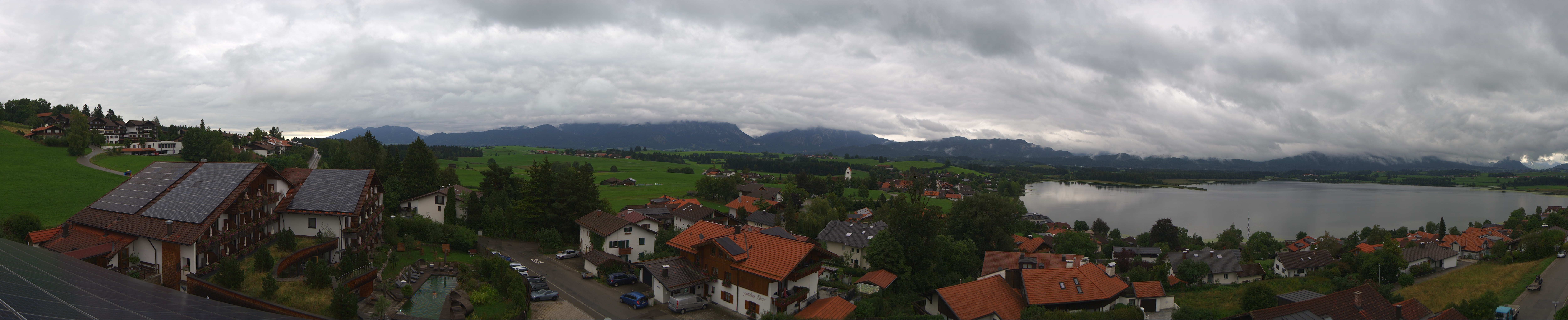 Archiv Foto Webcam Hopfensee - Blick Richtung Schloss Neuschwanstein