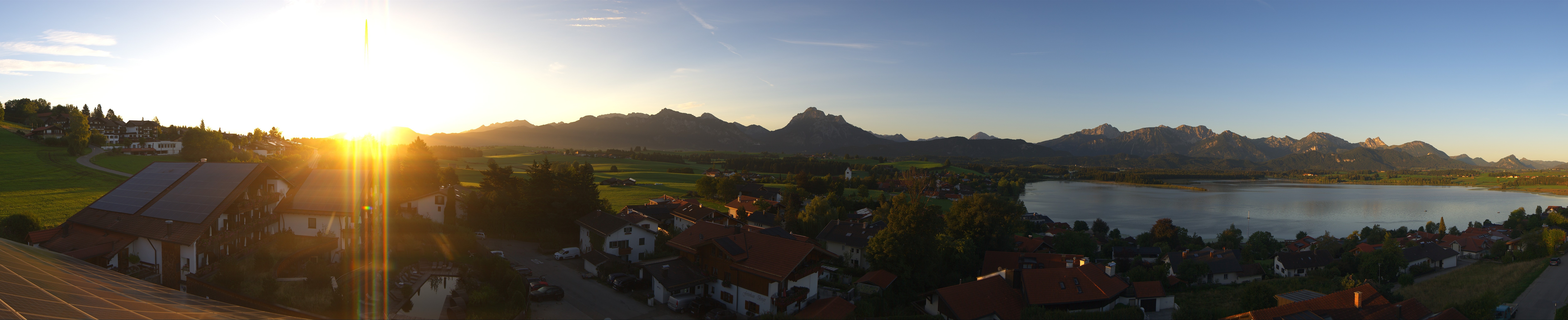 Archiv Foto Webcam Hopfensee - Blick Richtung Schloss Neuschwanstein