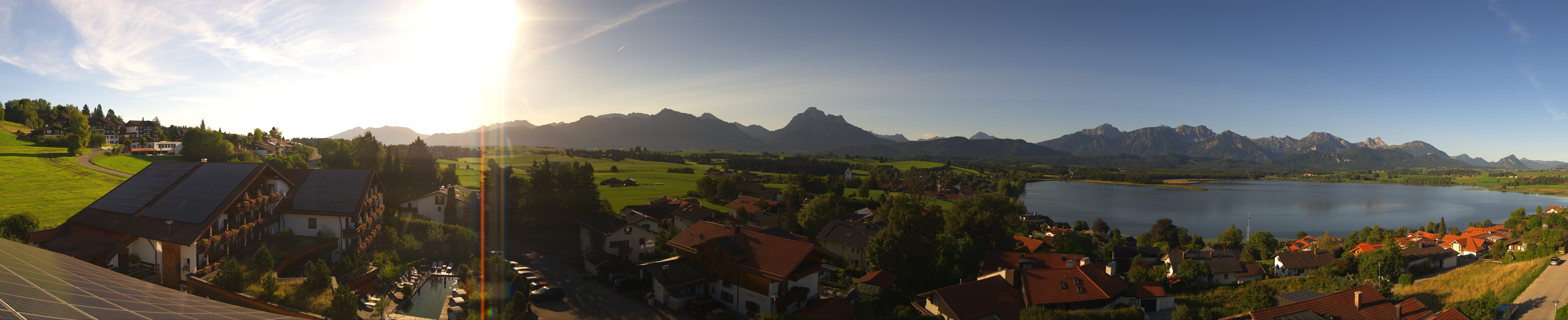Archiv Foto Webcam Hopfensee - Blick Richtung Schloss Neuschwanstein