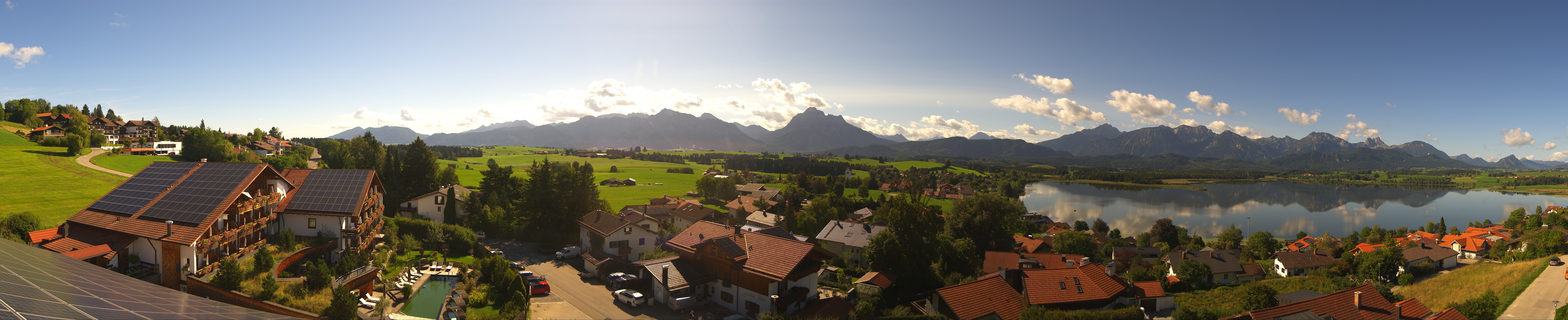 Archiv Foto Webcam Hopfensee - Blick Richtung Schloss Neuschwanstein
