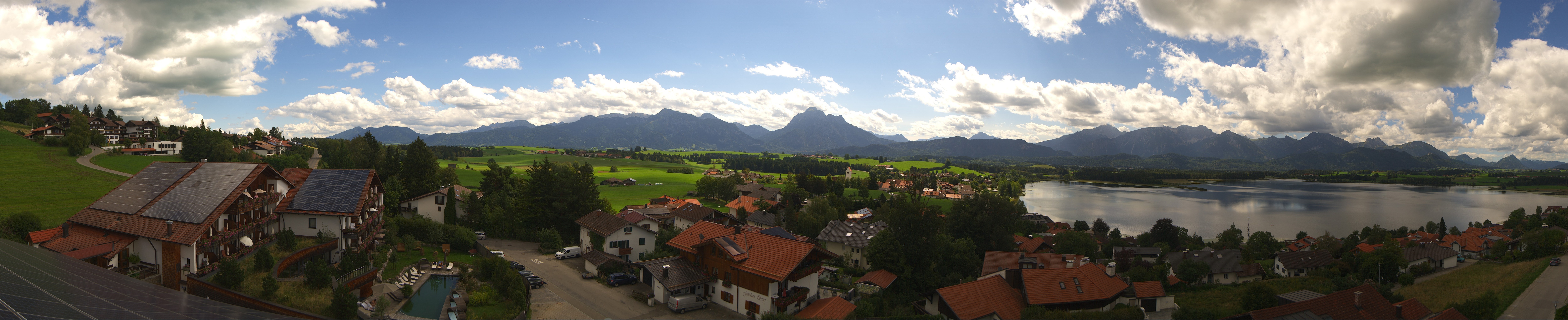 Archiv Foto Webcam Hopfensee - Blick Richtung Schloss Neuschwanstein