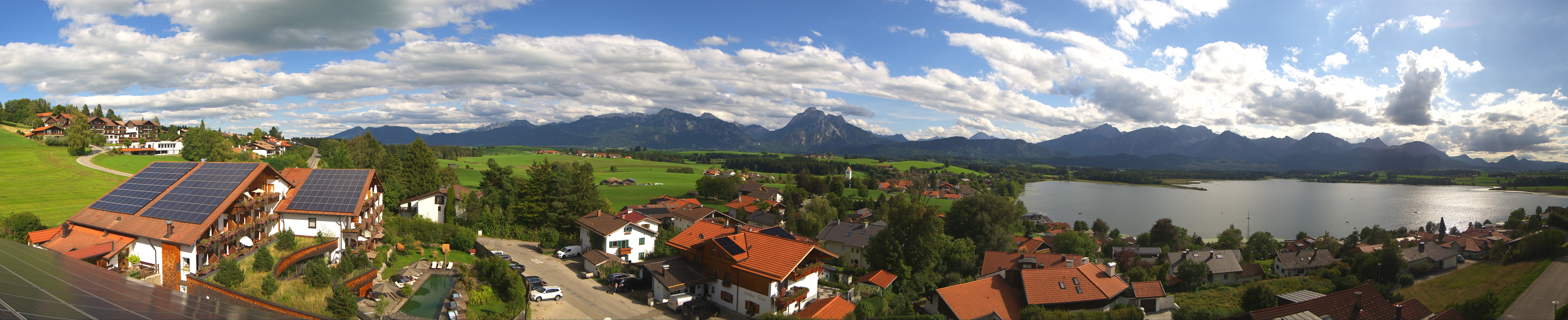 Archiv Foto Webcam Hopfensee - Blick Richtung Schloss Neuschwanstein