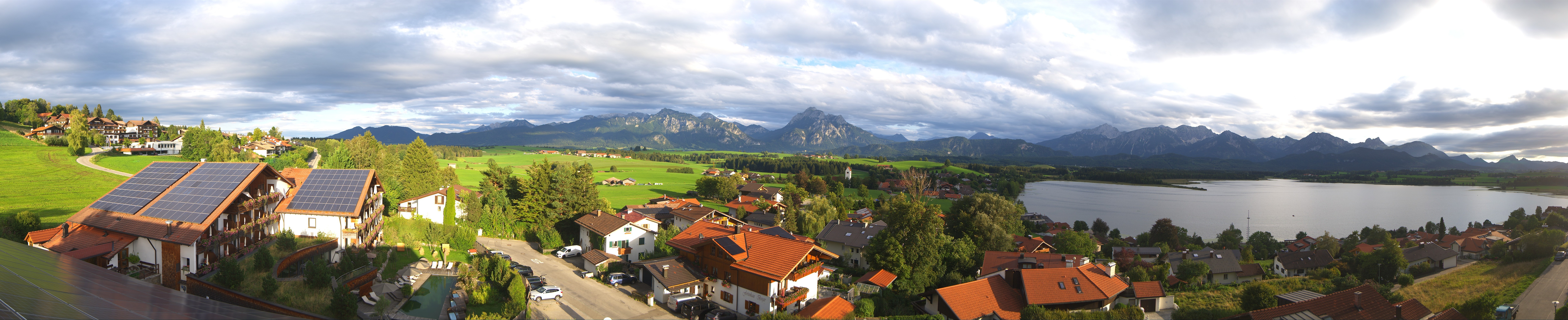 Archiv Foto Webcam Hopfensee - Blick Richtung Schloss Neuschwanstein