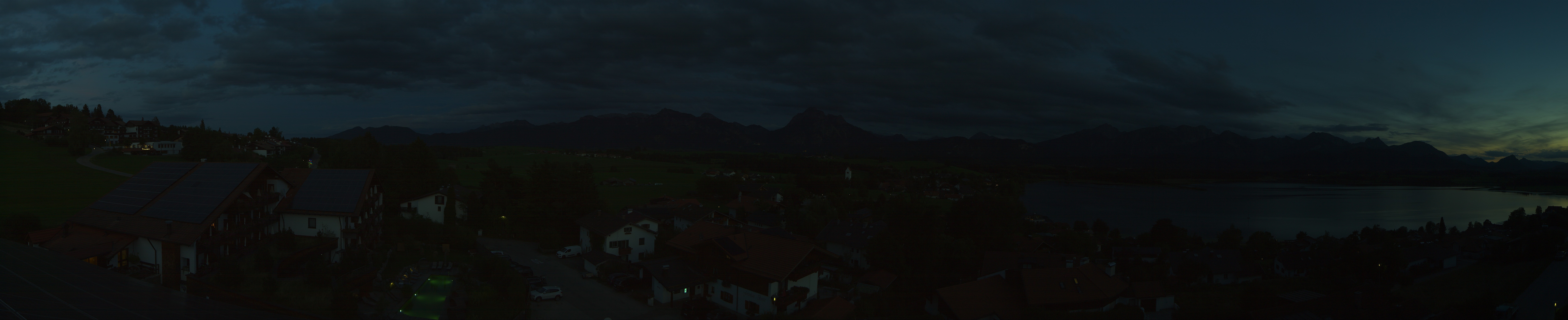 Archiv Foto Webcam Hopfensee - Blick Richtung Schloss Neuschwanstein