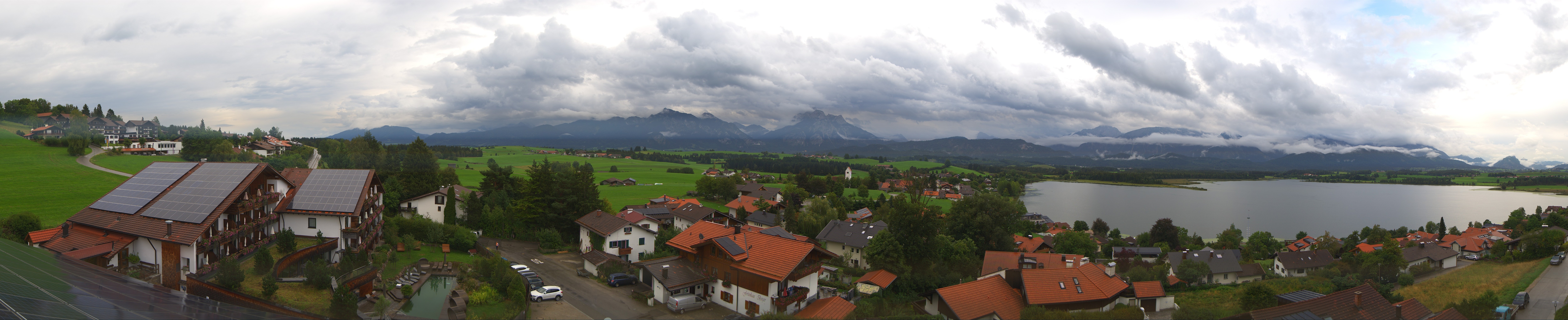 Archiv Foto Webcam Hopfensee - Blick Richtung Schloss Neuschwanstein