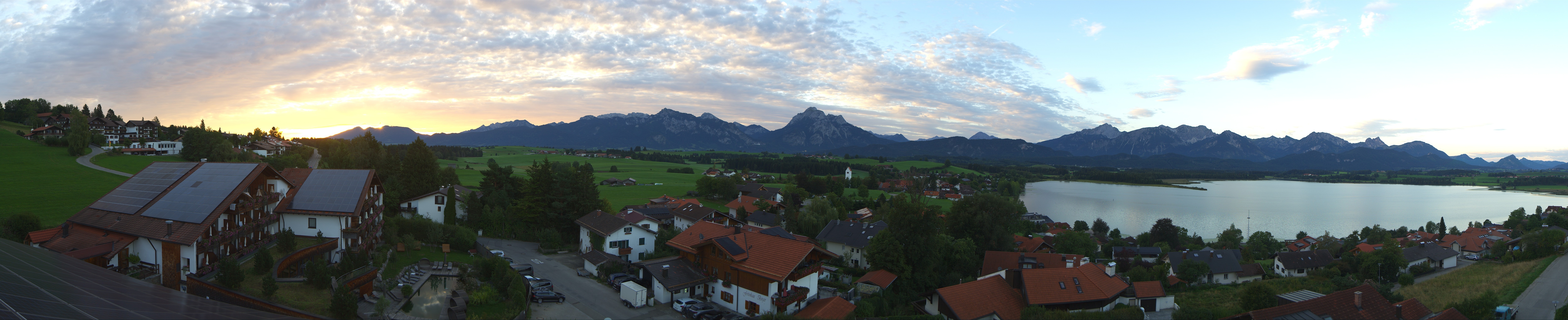Archiv Foto Webcam Hopfensee - Blick Richtung Schloss Neuschwanstein