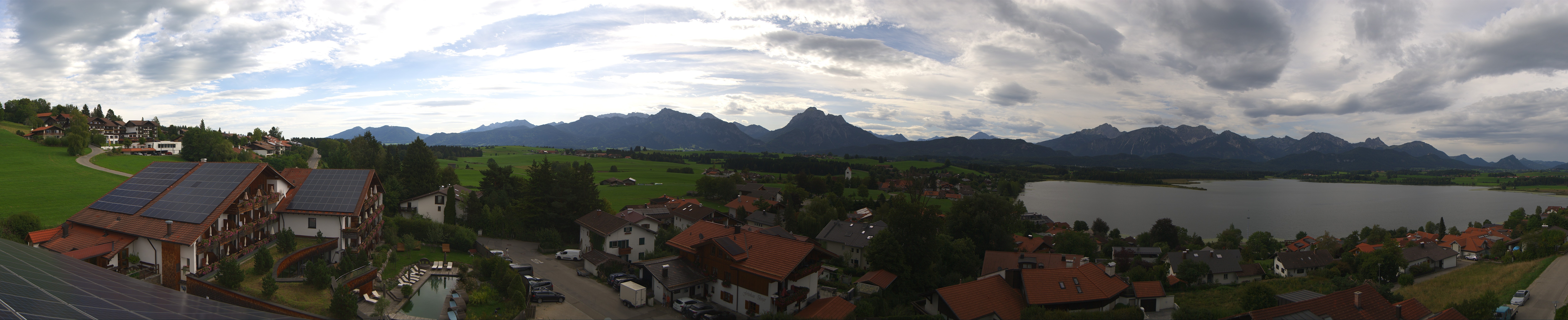 Archiv Foto Webcam Hopfensee - Blick Richtung Schloss Neuschwanstein