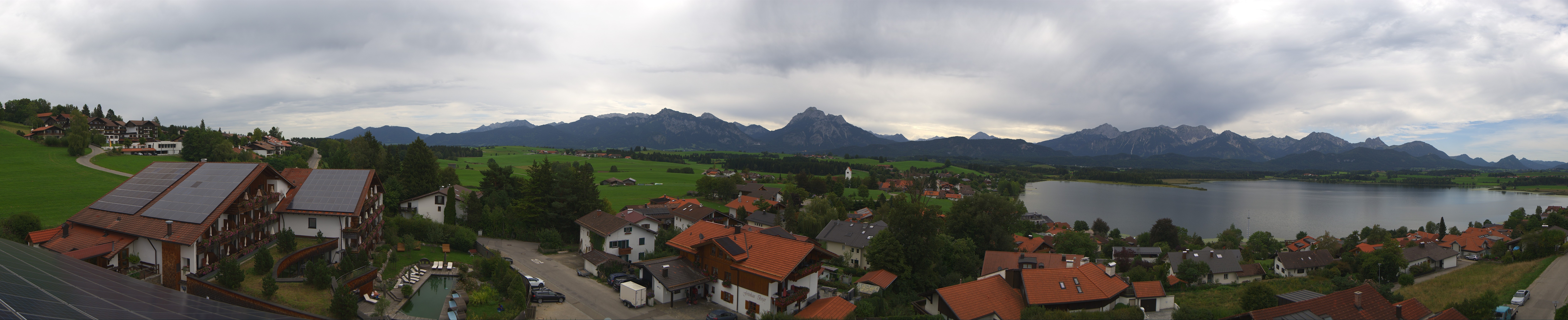 Archiv Foto Webcam Hopfensee - Blick Richtung Schloss Neuschwanstein