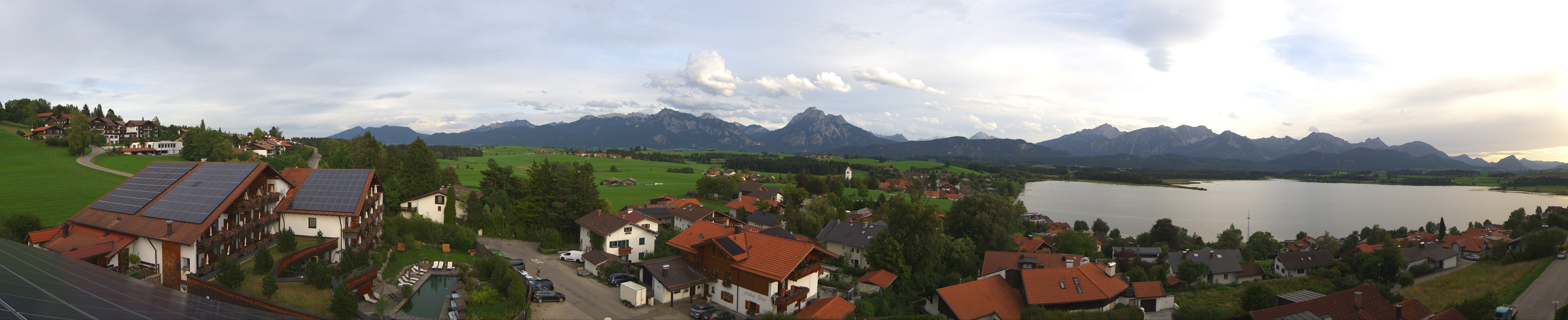 Archiv Foto Webcam Hopfensee - Blick Richtung Schloss Neuschwanstein