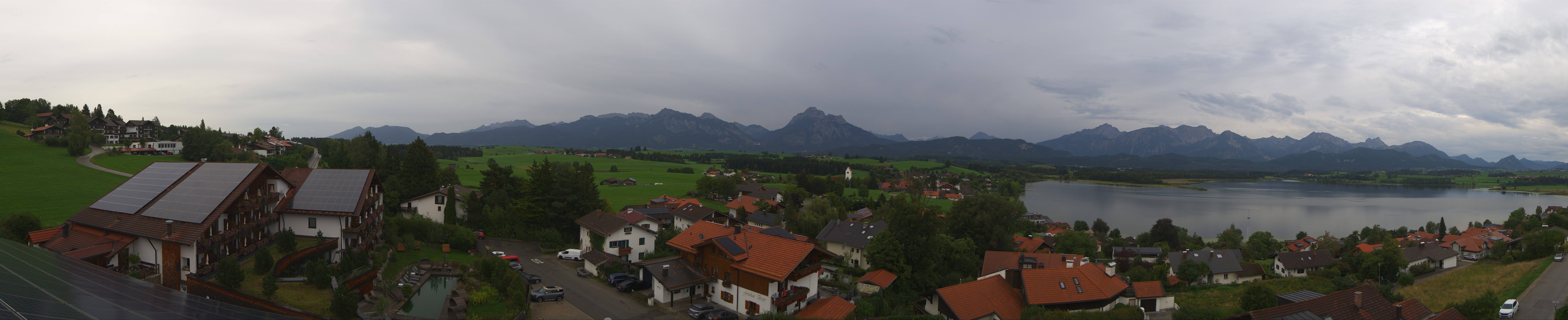 Archiv Foto Webcam Hopfensee - Blick Richtung Schloss Neuschwanstein