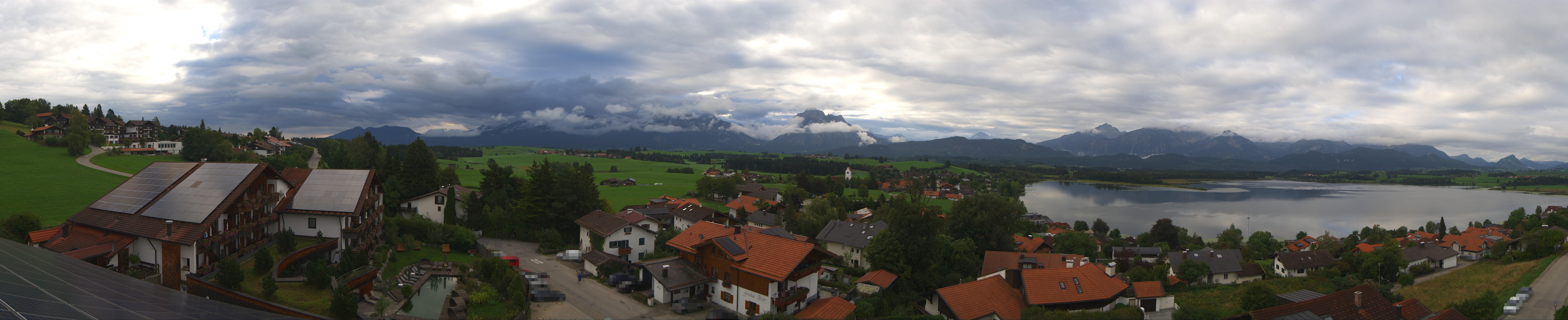 Archived image Webcam Hopfensee - View to Neuschwanstein Castle
